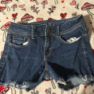 American Eagle Women's Blue Denim Shorts